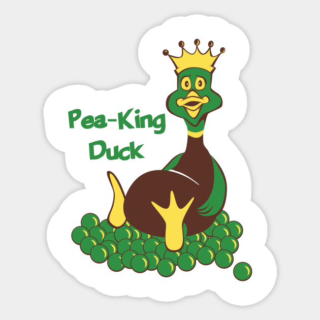 The Peak-King Duck Sticker by InvesTEEgator1